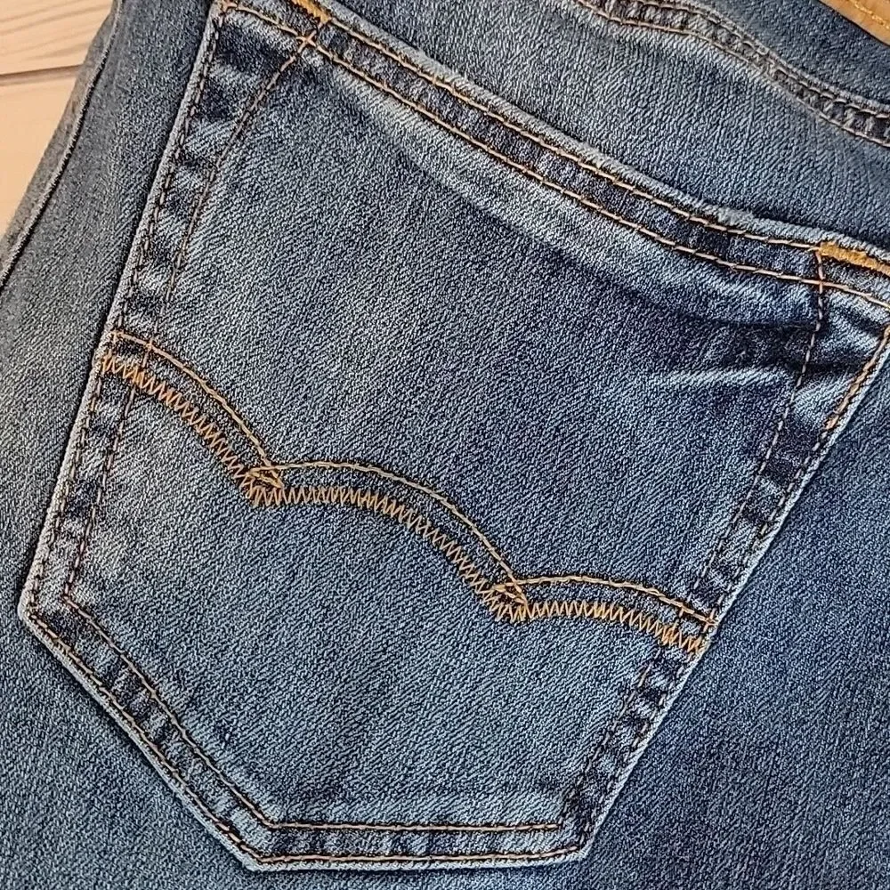 American Eagle 360° Extreme Flex Slim Straight Blue Jeans Womens Size 26